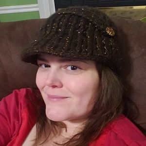 Brimmed Newsboy winter beanie knit hat